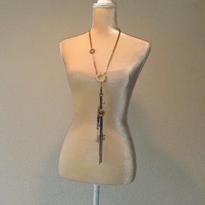 Betsy Johnson Long Nautical Charm Necklace